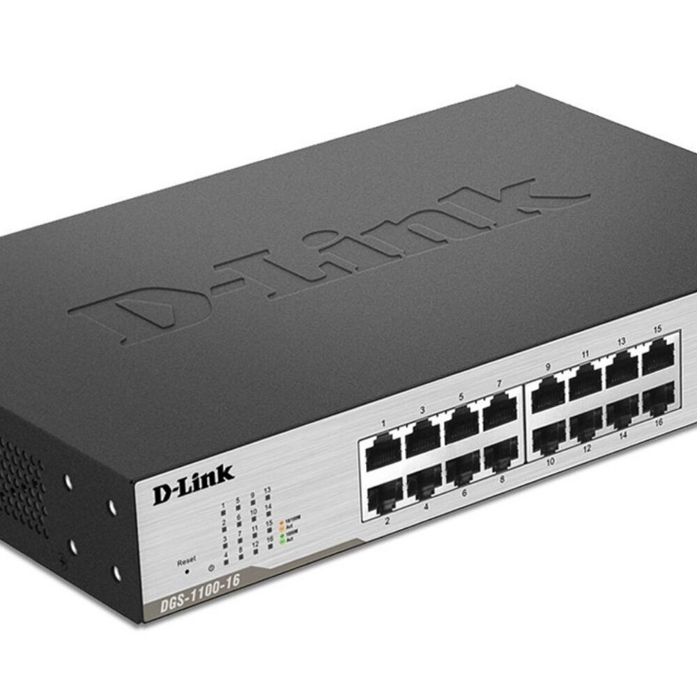 D-Link 16-Port Gigabit Smart Managed Switch - DGS-1100-16